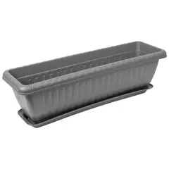 ENERGY PLUS - Matera Rectangular con Plato 45 cm para Jardín y Hogar