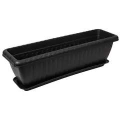 ENERGY PLUS - Matera Rectangular con Plato 45 cm para Jardín y Hogar