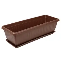 ENERGY PLUS - Matera Rectangular con Plato 55 cm para Jardín y Hogar