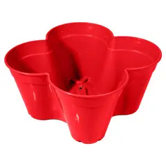 ENERGY PLUS - Matera Trébol Apilable con Drenaje para Jardín y Hogar