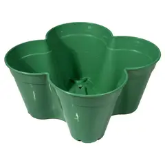 ENERGY PLUS - Matera Trébol Apilable con Drenaje para Jardín y Hogar