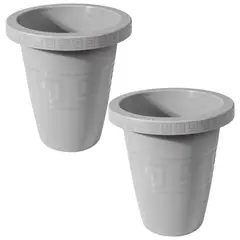 ENERGY PLUS - Set x2 Matera Redonda 45L Elegante Jardín Espacios Modernos