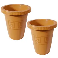 ENERGY PLUS - Set x2 Matera Redonda 45L Elegante Jardín Espacios Modernos