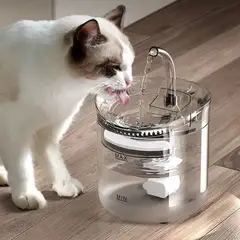 GENERICO - Fuente Bebedero De Agua Automático Con Filtro Para Mascotas Color Blanco