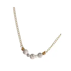BY CAMI - Collar Cuarzo en Piedra Natural y Baño de Oro Dorado By Cami®