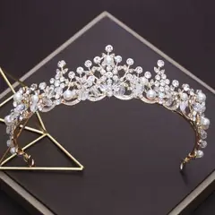 GENERICO - Corona Tiara Cristal Mujer Quinceañeras Novia
