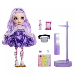 RAINBOW HIGH - Muñeca Violet Sparkle & Shine