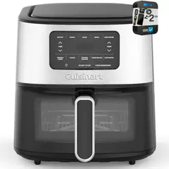CUISINART - Freidora de aire AIR200 6 Qt acero inoxidable bundle