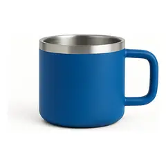 BIGCENTER - Mug Pocillo Azul Acero Inoxidable 3oz Taza Café Camping 1 Azul