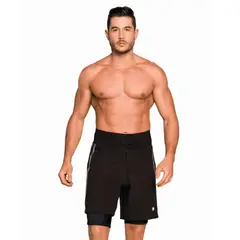 FAJATE - Pantaloneta de control abdominal con bóxer interno y soporte para zona lumbar