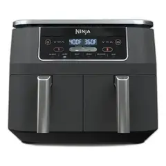 NINJA - Freidora De Aire 7.6 Litros 2 Canastas Dz201 Gris