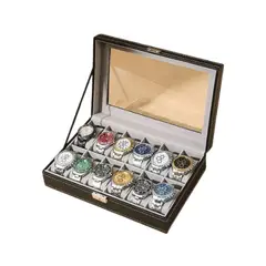 GENERICO - Caja Para Relojes y Estuche Organizador de Joyas 12 Espacios