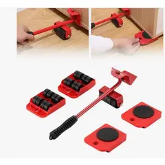 GENERICO - Patines para Mover Muebles con Elevador Ajustable y 4 Ruedas