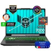 ASUS - Portátil Gamer TUF AMD Ryzen 5 RAM 8GB SSD 8TB RTX 3050 4GB 144Hz ESPAÑOL