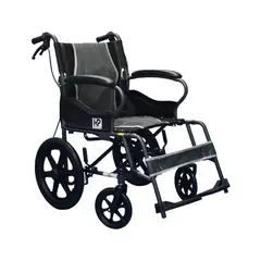 KONFORT PLUS - SILLA DE RUEDAS TRANSPORTE ACERO GRIS KBO1432RF-MP23