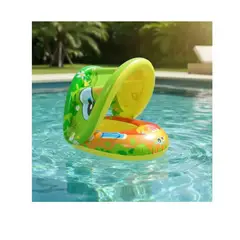 GENERICO - Flotador Con Techo Redondo de 55cm amarillo