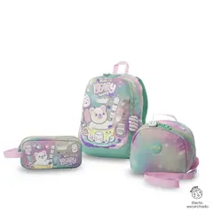 TOTTO - Combo X 3 Morral Mochila Lonchera Cartuchera Mellow