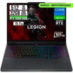 LENOVO - PORTATILE LEGION INTEL CORE I7-14700HX RTX 5060 8GB SSD 512GB RAM 32GB 15.1" OLED WQXGA