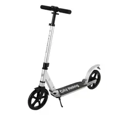 GENERICO - Scooter de llanta de suspensión city Plateado