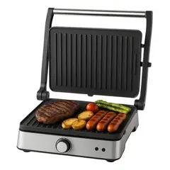 RENAHOUSE - Plancha Parrilla Electrica Doble 2200w Antiadherente Rh-335