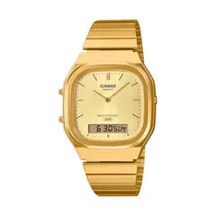 CASIO - Reloj Unisex Retro AQ-240EG-9A Vintage Dorado