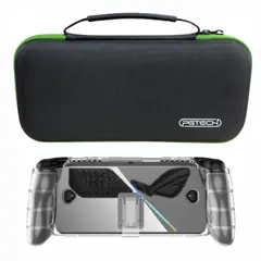 GENERICO - Estuche Verde + Funda Protectora Compatible Asus Rog Ally Xbox