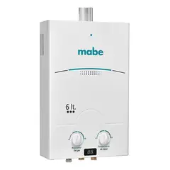 MABE - Calentador De Tiro Forzado 6l Blanco - Cmd6tfbc Tipo de gas GN