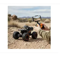 GENERICO - Carro A Control Remoto 4x4 Con Camara Wifi Bateria Recarga