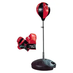 GENERICO - Kit Boxeo Equipo Niños Pera Loca Soportes + Guantes