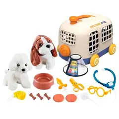GENERICO - Kit Doctor Veterinaria Guacal Mascotas Jaula Perros Juguete Ref 6543