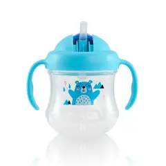 PIGEON - Vaso Pitillo MagMag 7 Oz Azul 8 Meses