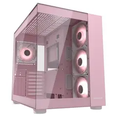 COUGAR - Chassis FV150 con Vidrio Templado, 4 Ventiladores ARGB y Acabado Rosa