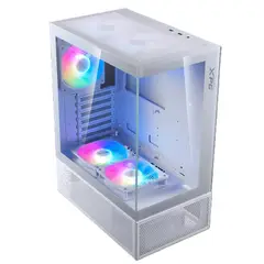 XPG - Chasis Invader X MINI Blanco Con Panel Templado Y Sistema ARGB De Precisión