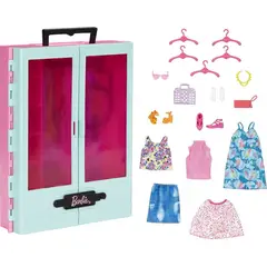 BARBIE - Closet De Playset 3 Atuendos Accesorios 50 Looks