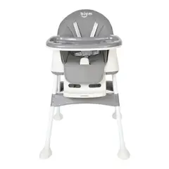 BIUM - Silla Comedor Bebe Aria 4 En 1 Gris -