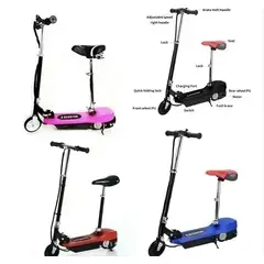 GENERICO - Patin Scooter Electric Infantil Plegable Asiento ROSADO