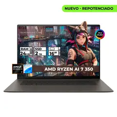 ASUS - ZENBOOK TÁCTIL AMD RYZEN AI 7 350 NPU 50TOPS 24 GB RAM 2TB SSD 16" OLED
