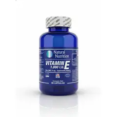 NATURAL NUTRITION - SUPLEMENTO CON VITAMINA E + ZINC X 90 UNIDADES/ NATURAL N.