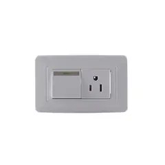 MERCURY - Interruptor + Tomacorriente Blanco