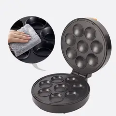 SOKANY - Máquina De Mini Tortas x8 Puestos Negra Nueva