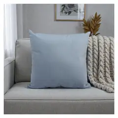 HOGARETO - Cojín Decorativo Gris Claro Pet Friendly 45x45cm Incluye Relleno
