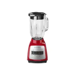 BLACK+DECKER - Licuadora DuraPro BLBD210GR Color Rojo, 10 Velocidades, Vaso de vidrio