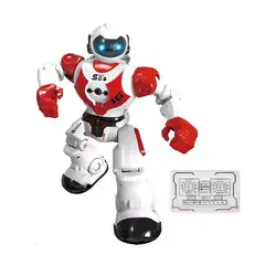 GENERICO - Robot Recargable con Control y Efectos Especiales Rojo
