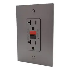 MERCURY - Tomacorriente Doble GFCI Silver Luxury