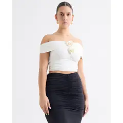 SEVEN SEVEN - Camiseta Para Mujer Manga Sisa Moda Color Blanco X Maygel Coronel #28096287