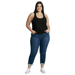 BOCARED - AFRODITA P CAMISETA ATLETICA CON MANGA SISA EN TALLAS PLUS PARA DAMA EN COLOR NEGRO