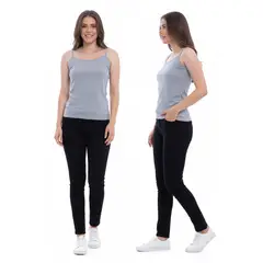 BOCARED - VENUS BLUSA DE TIRAS PARA DAMA EN COLOR GRIS