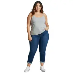 BOCARED - VENUS P BLUSA DE TIRAS PARA DAMA EN TALLAS PLUS EN COLOR GRIS
