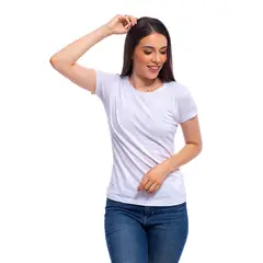 BOCARED - MAIA CAMISETA PARA DAMA MANGA CORTA CUELLO REDONDO EN COLOR BLANCO