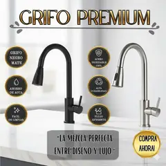 ORIGINS - GRIFO EXTENDIBLE EN ACERO INOXIDABLE ELEGANTE MONOMANDO